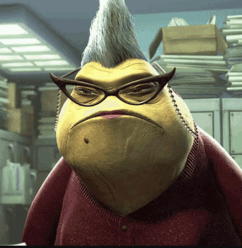 The Roz character from Monsters Inc.