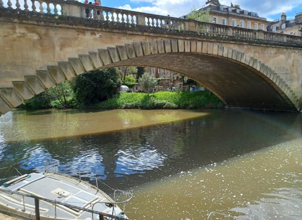 Bridge over the River Avon in Bath.