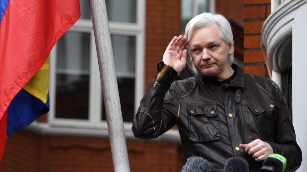 Photograph of Julian Assange