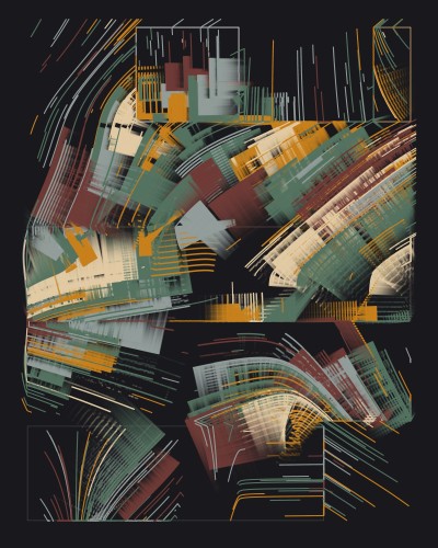 abstract generative digital artwork
