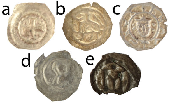 Medieval coins, 12th and early 13th century, mentioned in the article