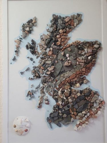 Geologically correct map of Scotland. 30 years of collecting!