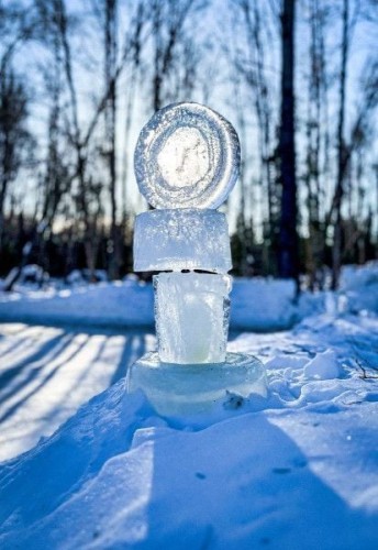 Ice Sculpture, before the melting starts