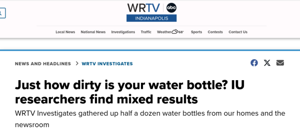 News article about "dirty water bottles"