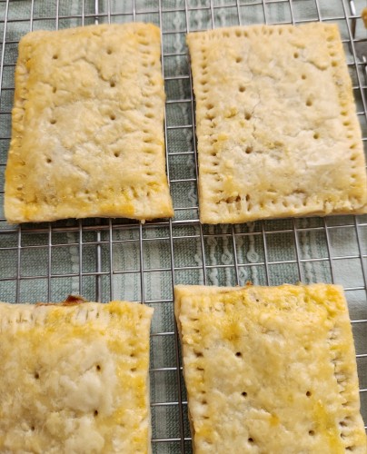 Pop tarts hot out of the oven. Smells super good.