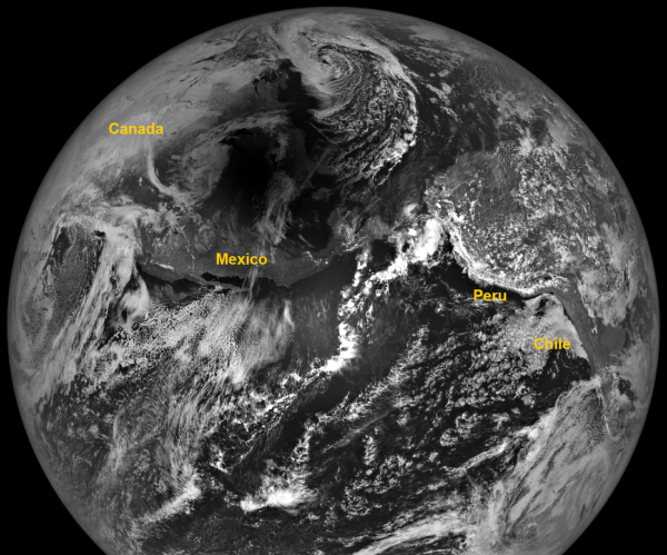 When NASA's LROC camera acquired this image on 8 April 2024, the shadow of the Moon was centered near Cape Girardeau, Missouri. Credit: NASA/ASU