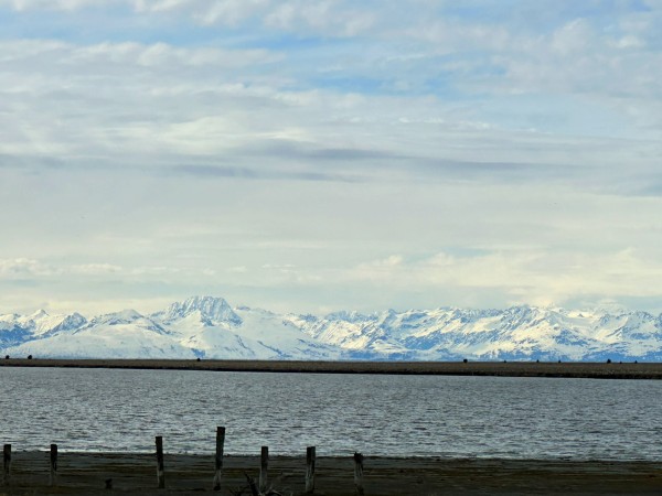 Mountain range of Cook Inlet.