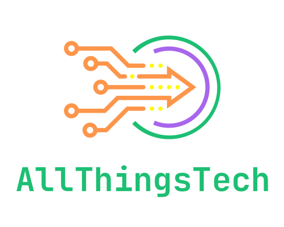 The logo for the AllThingsTech.social Mastodon instance. You can see some orange lines with circles at one end that give it a circuit board like feeling with some yellow dots placed at the other end surrounded by a green and purple semi-circle.