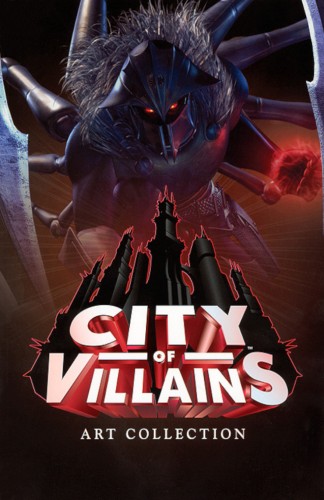 The book cover of City of Villains art collection.