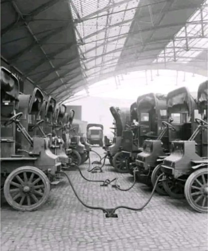 EV trucks in the UK plugged in in 1917.