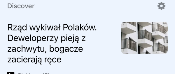 Tytuł artykułu: "Rząd wykiwał Polaków. Deweloperzy pieją z zachwytu, bogacze zacierają ręce"